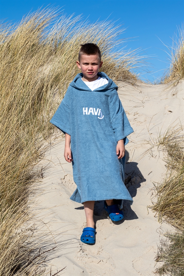 HAVS Junior Poncho Towel - Dusty Blue
